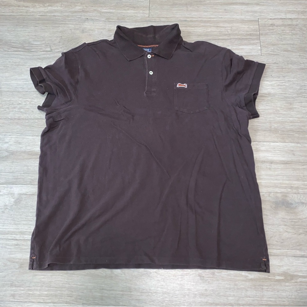 Mens le Tigre polo brown sz XXL